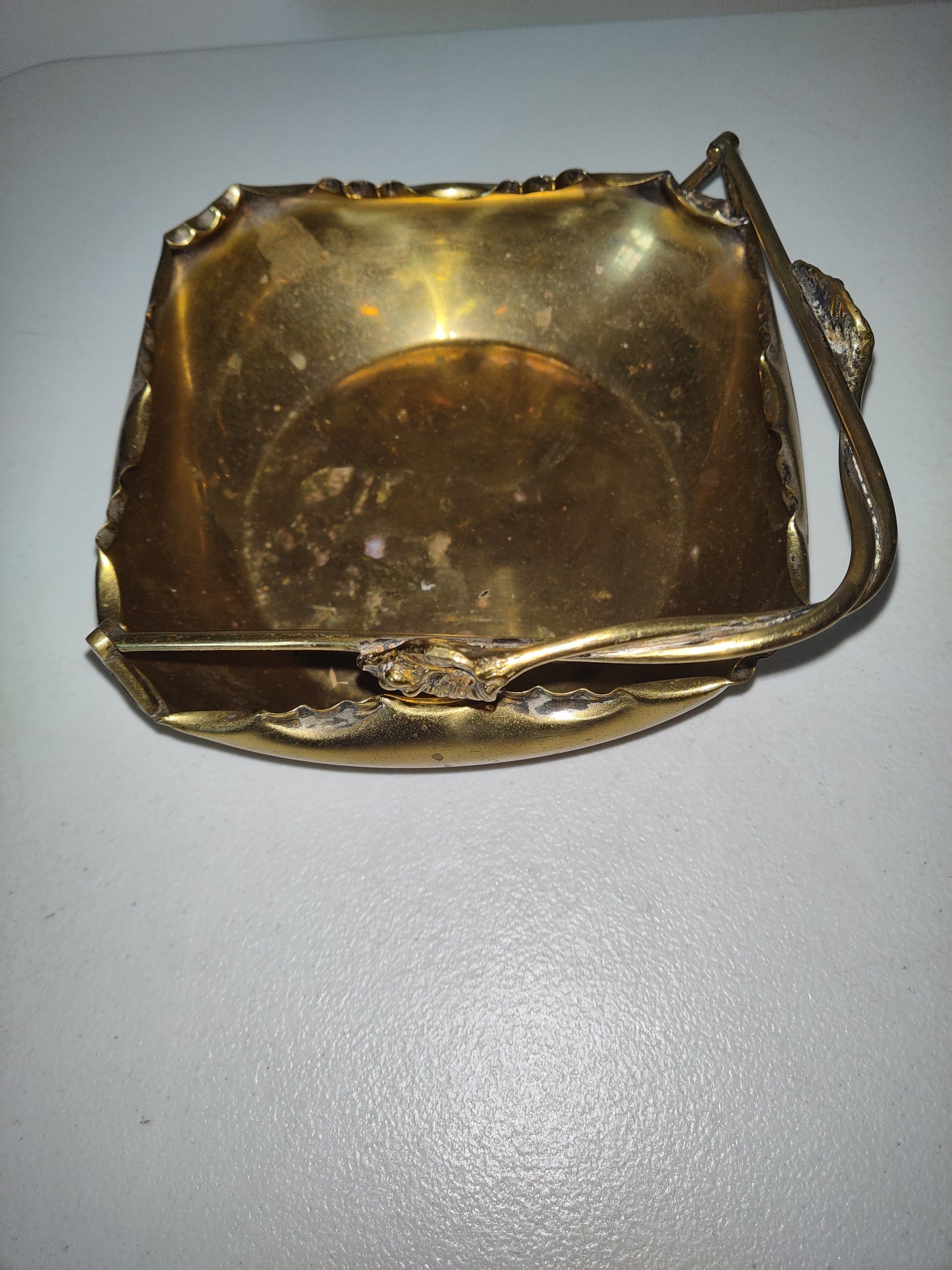Vintage Brass Basket