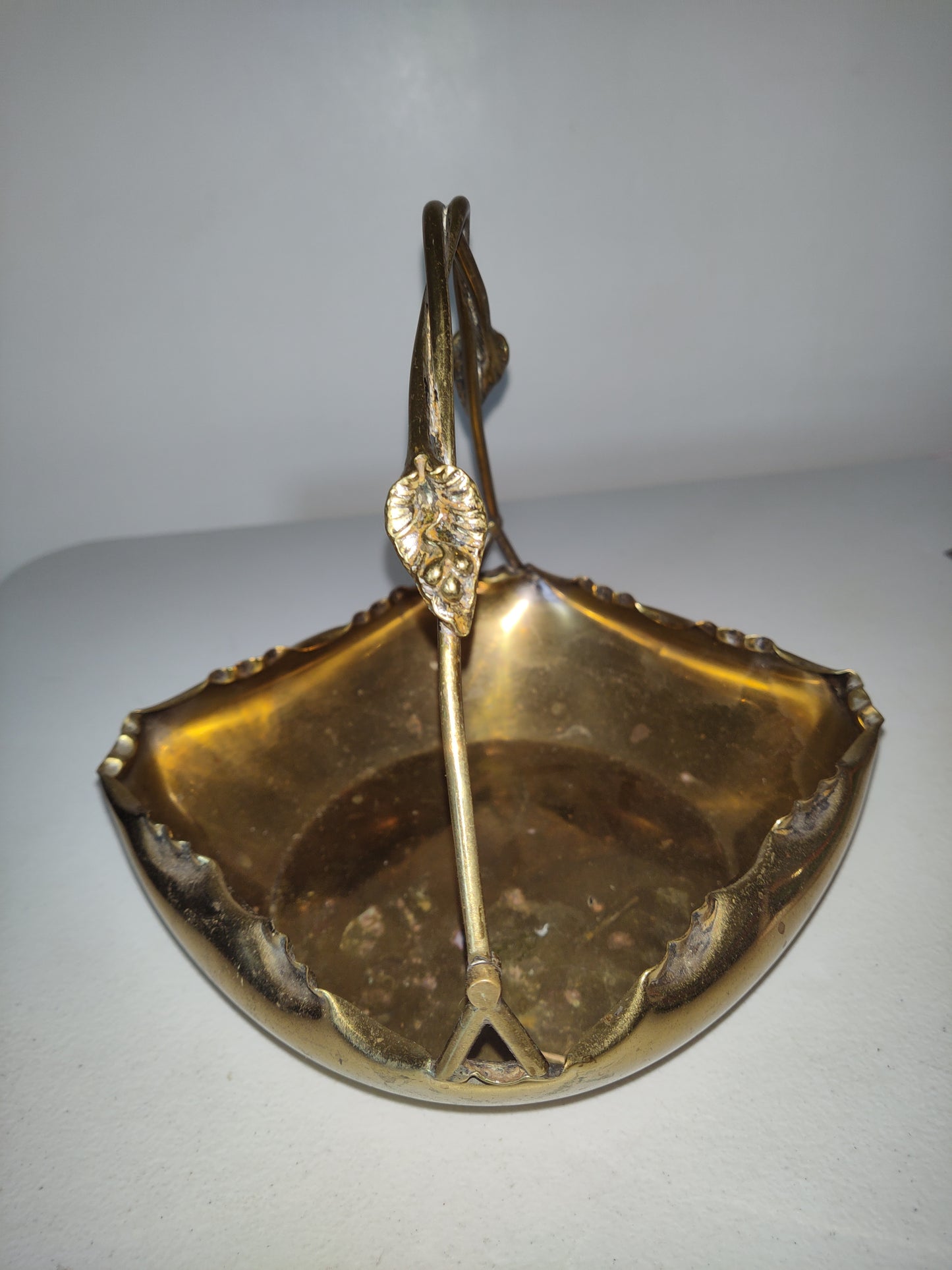 Vintage Brass Basket