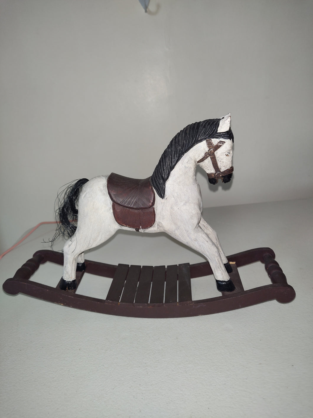 Wooden Platform Rocking Horse Figurine.