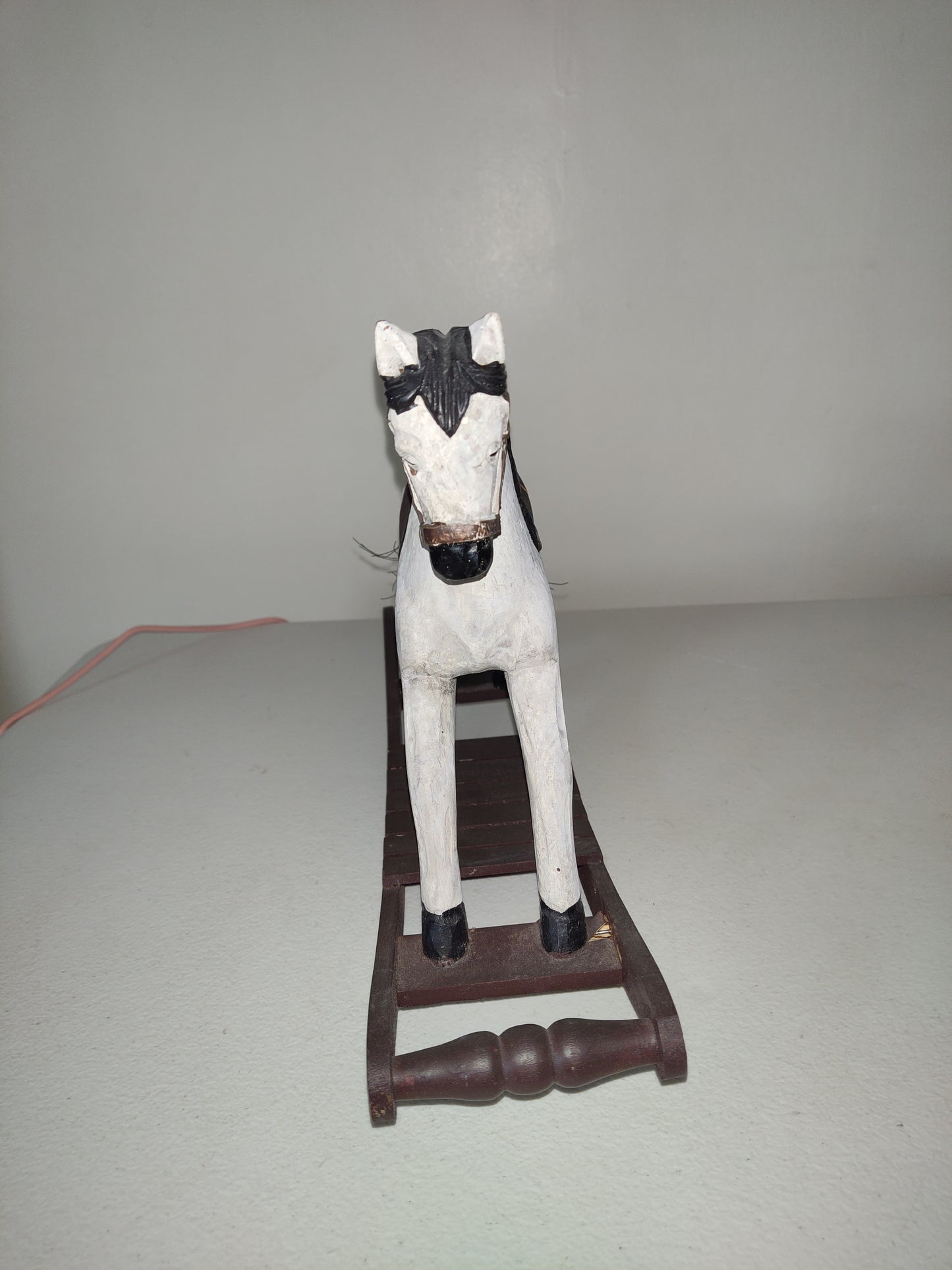 Wooden Platform Rocking Horse Figurine.