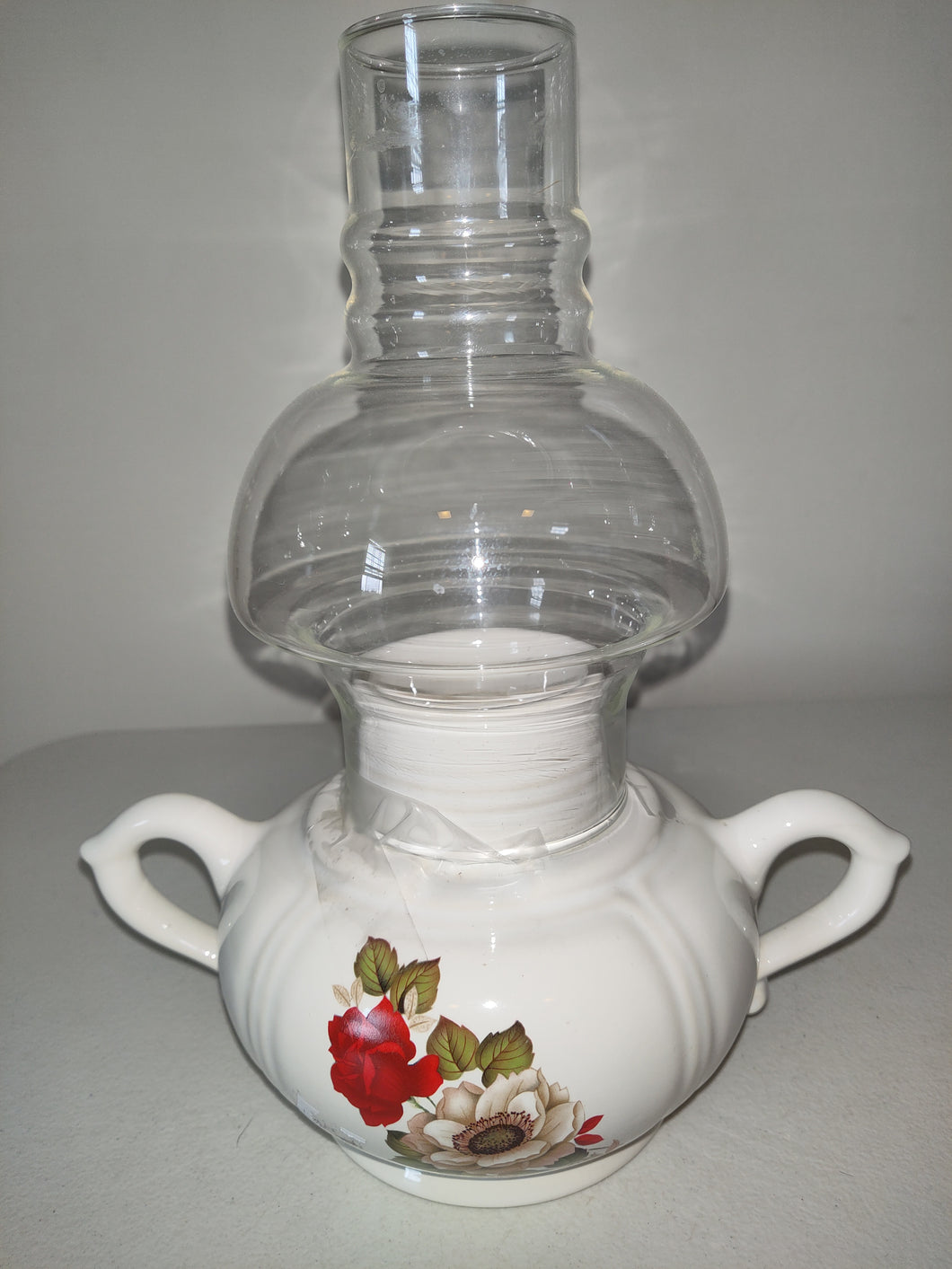 Vintage McCoy Candle Holder With Chimney