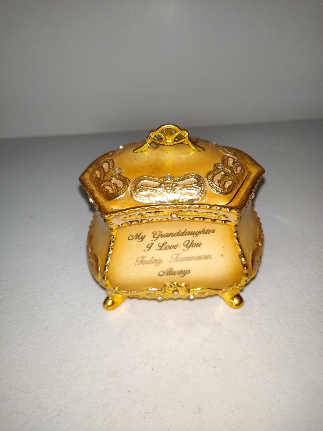 Bradford Exchange My GrandDaughter I Love You Enamel Music Box You are So Beautiful