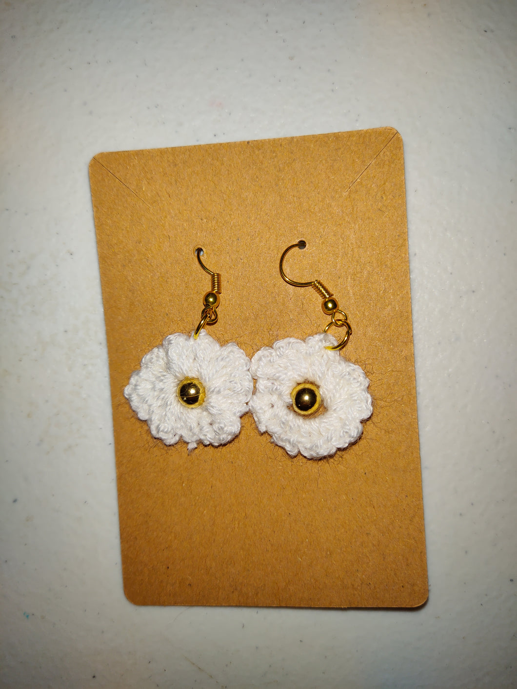 Crochet  Daisy Earrings