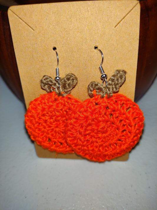 Pumpkin Hook Earrings