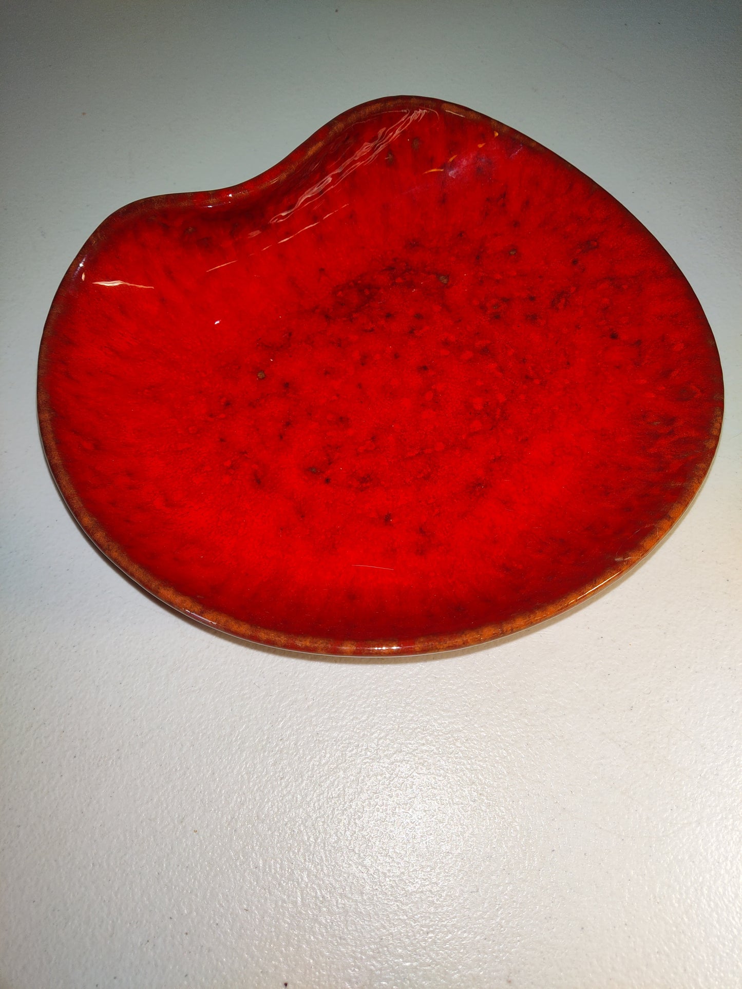 köln keramik Weber mid century pottery red decorative Bowl