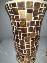 Carica l&#39;immagine nel visualizzatore di Gallery, Two Mosaic Large Candle Holders
