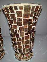 Cargar imagen en el visor de la galería, Two Mosaic Large Candle Holders
