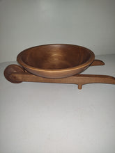 Load image into Gallery viewer, Woodcroftery Wheelbarrow Wood Signed Nut Bowl
