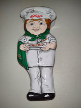 Load image into Gallery viewer, Kellogg&#39;s Cereal Advertising Figural Chef Shaped Tin Box
