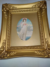 Carica l&#39;immagine nel visualizzatore di Gallery, Vintage &#39;&#39;Pinkie&#39;&#39; and &#39;&#39;Blue Boy&#39;&#39; Prints in Gold Plastic Frames
