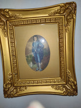 Carica l&#39;immagine nel visualizzatore di Gallery, Vintage &#39;&#39;Pinkie&#39;&#39; and &#39;&#39;Blue Boy&#39;&#39; Prints in Gold Plastic Frames
