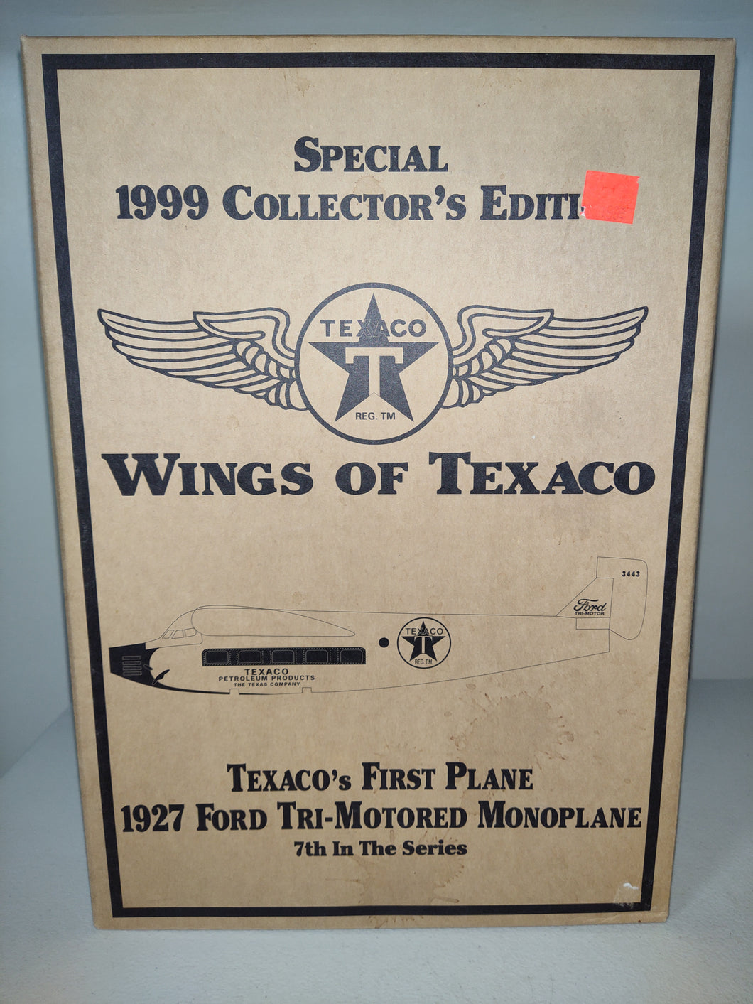 7th Wings of Texaco, 1927 Ford Tri-Motored Monoplane-1999 Special Edition *Gold*