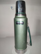 Load image into Gallery viewer, Stanley Aladdin Green Vacuum Bottle Thermos A-944DH Quart Vintage  - Made in USA
