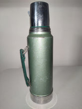 Load image into Gallery viewer, Stanley Aladdin Green Vacuum Bottle Thermos A-944DH Quart Vintage  - Made in USA
