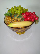 Load image into Gallery viewer, Viking Georgian Amber Pedestal Trifle Fruit/Salad Bowl
