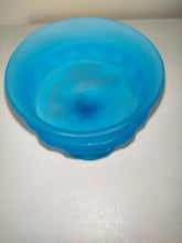 Load image into Gallery viewer, Brilliant Satin Blue Thumbnail Candy Compote/Candy Dish
