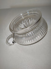 Load image into Gallery viewer, VINTAGE RIBBED CLEAR DEPRESSION GLASS LARGE JUICER REAMER BUBBLE HANDLE
