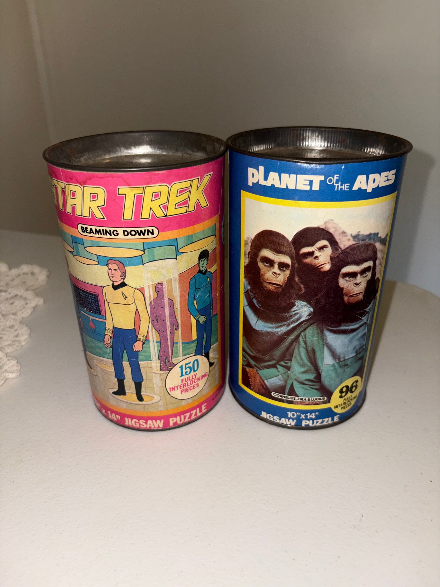 Vintage 1970’s Jigsaw Puzzles. 1967 “Planet Of The Apes” and “Star Trek “