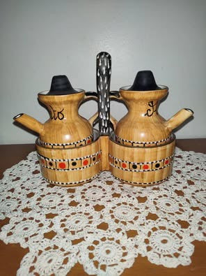 Vintage Oil And Vinegar Cruet