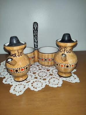 Vintage Oil And Vinegar Cruet