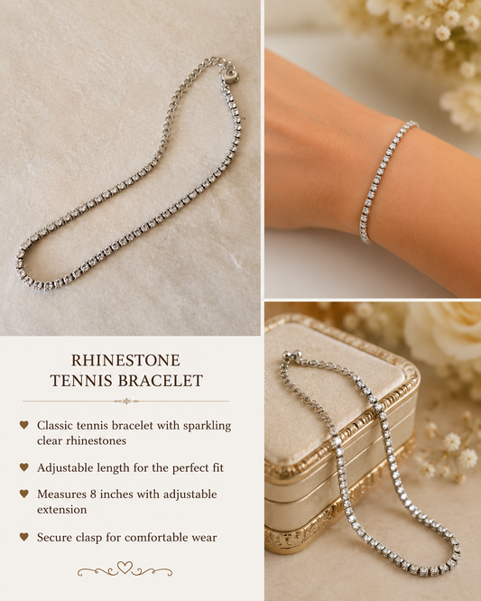 Rhinestone Tennis Bracelet