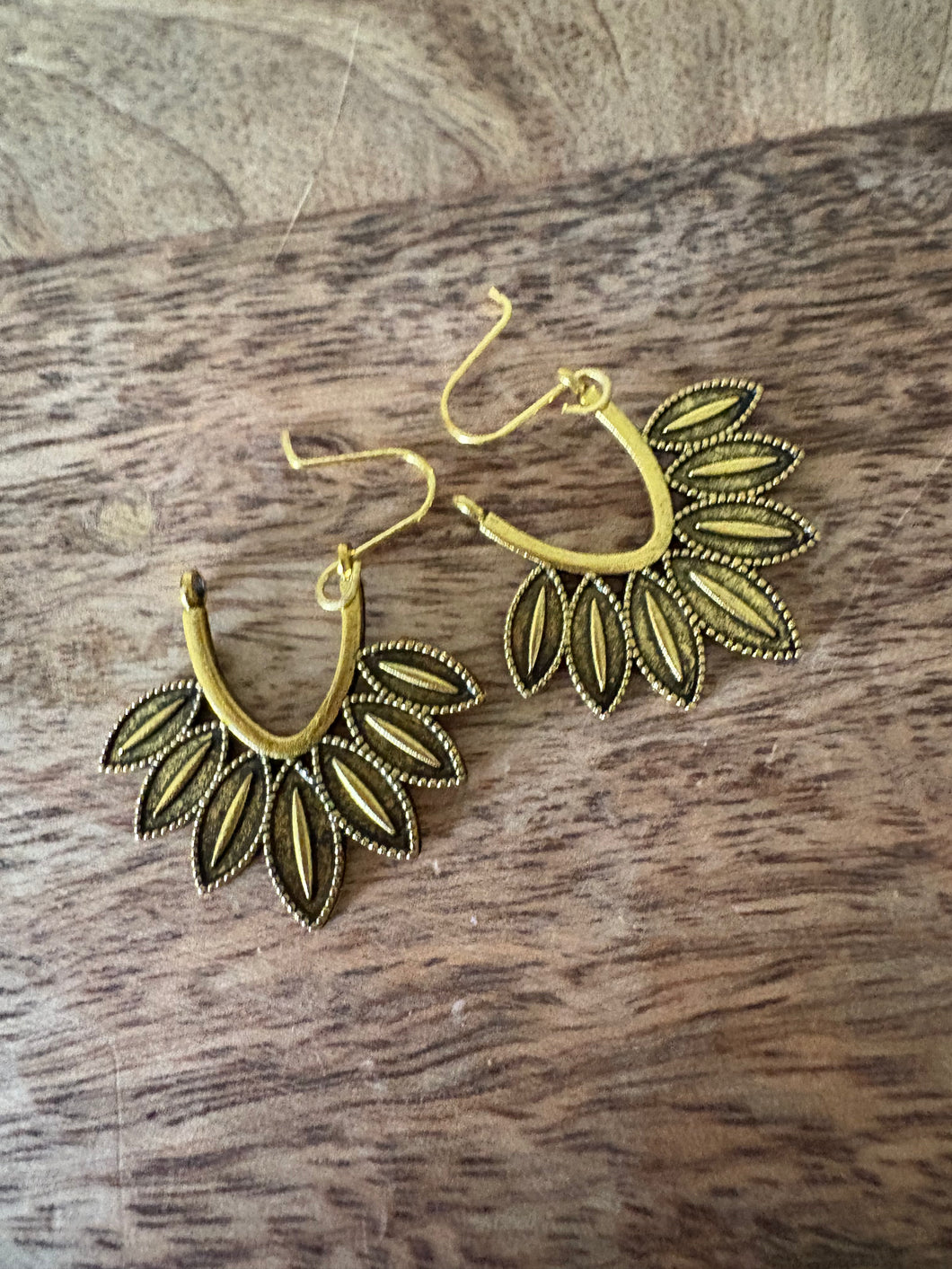 1.5 Inch Gold-tone Earring Set Boho Retro Dangle Drop Hook New