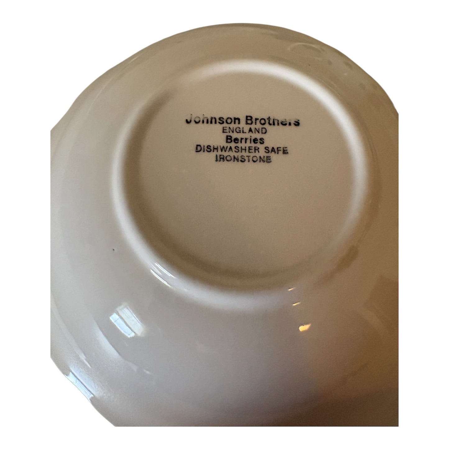 Vintage Johnson Brothers Berries Creamer, Bowl, And Plate Set – Made in England