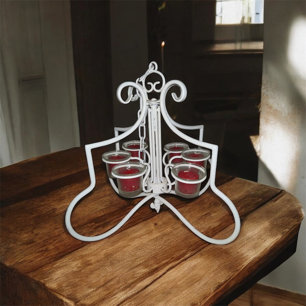 Shabby Votive Chandelier