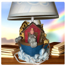 Load image into Gallery viewer, 1993 Noah’s Ark nursery lamp
