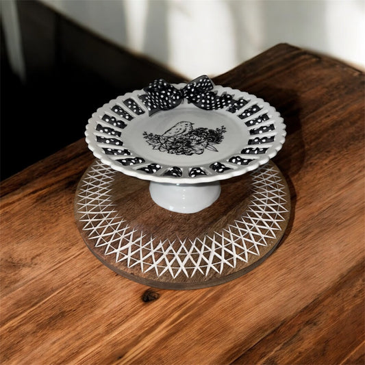 Godinger Antique Reflections Cake Plate