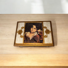 Load image into Gallery viewer, Vintage Giltwood Jewelry Box | "The Red Boy" By Sir Thomas Lawrence
