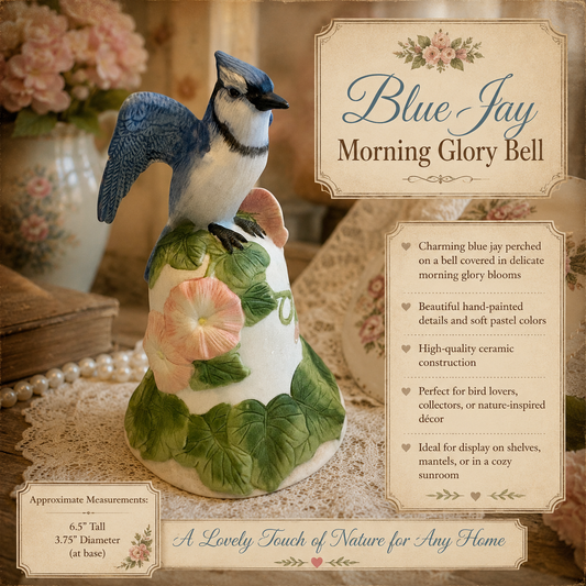 Vintage Avon Blue Jay Morning Glory Bell