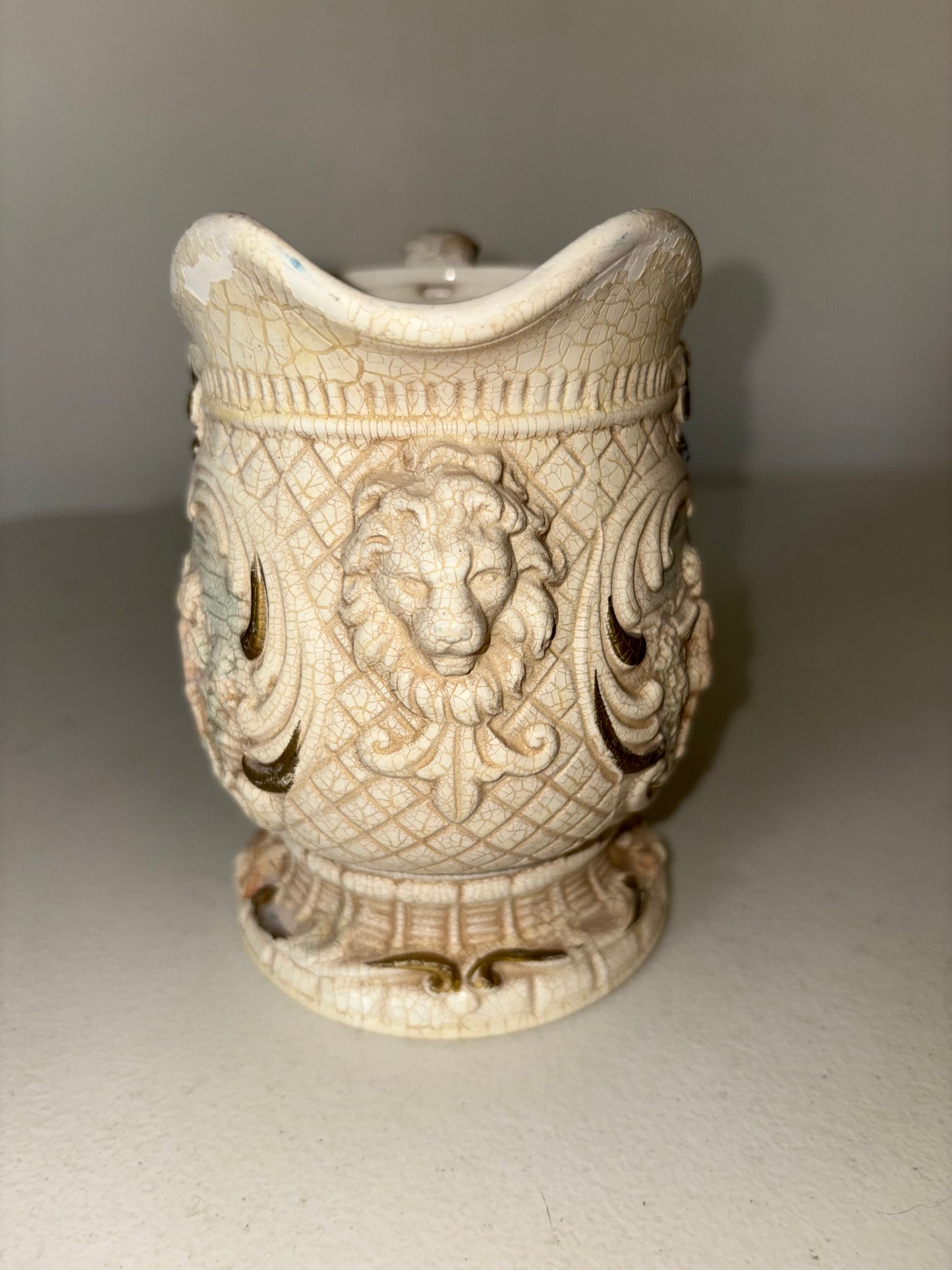 Jarra de cerámica vintage con forma de querubín E191, fabricada en Japón