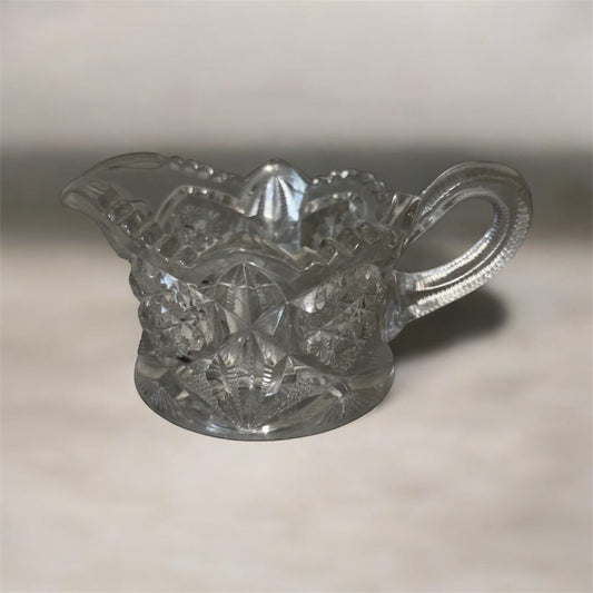 Crystal Cream Pitcher Early 1900’s McKee