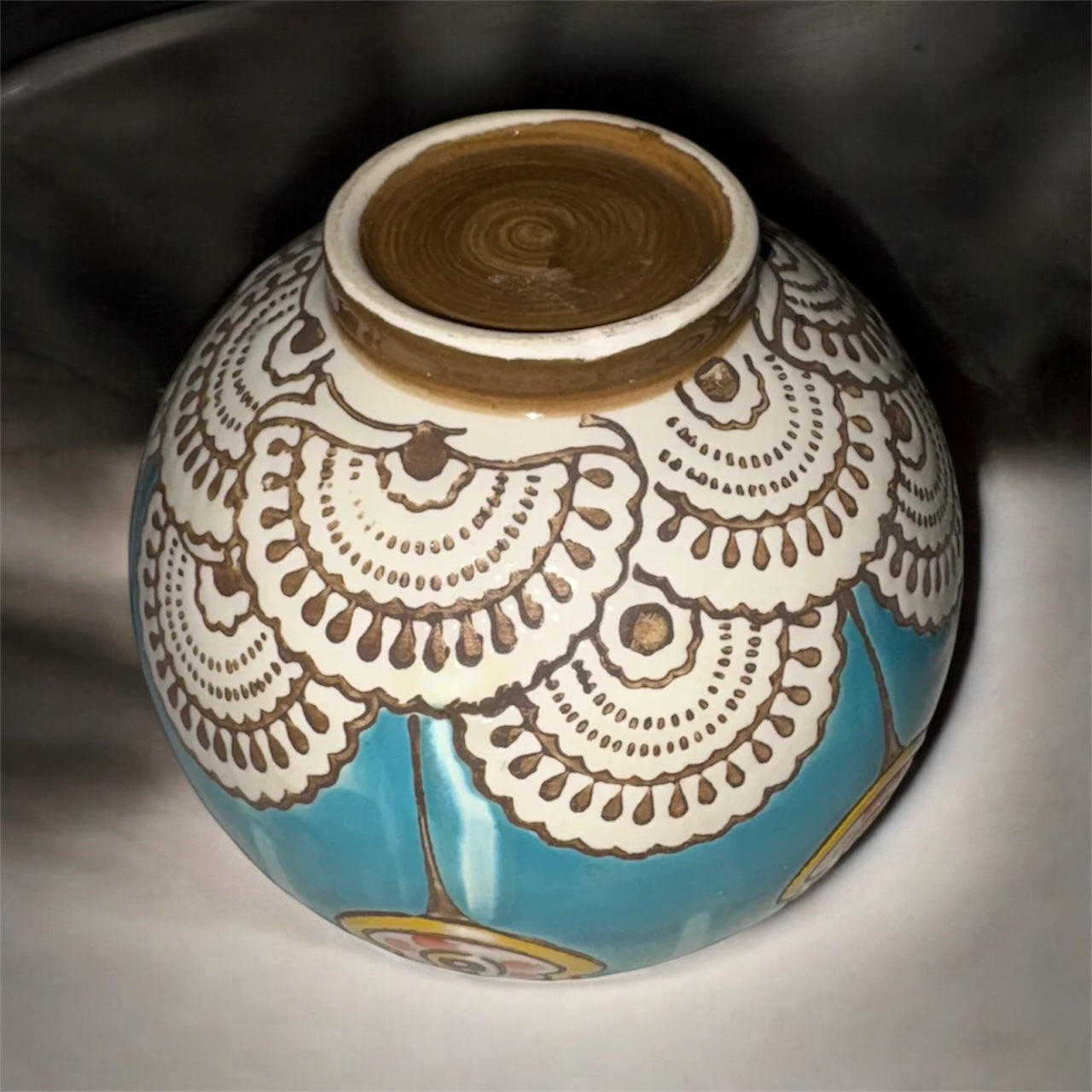 Middle Eastern Handpainted Pottery Vase