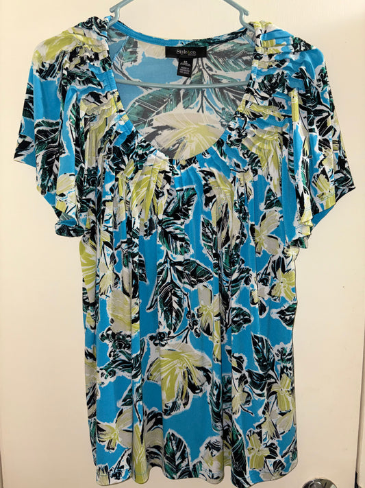 Style & Co women’s Peasant Top  Size 2X