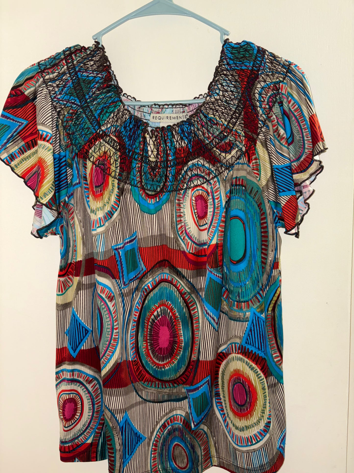 Requirements Peasant Style Blouse. Size Large