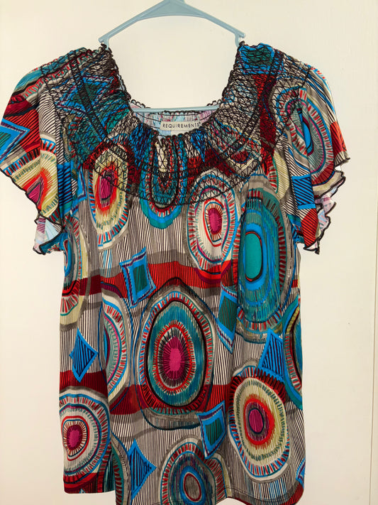Requirements Peasant Style Blouse. Size Large