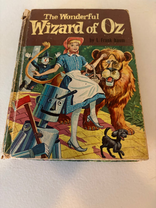 Vintage 1957 The Wonderful Wizard of Oz by L. Frank Baum, published by Whitman Publishing Company.