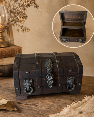 Vintage Wooden Treasure Chest