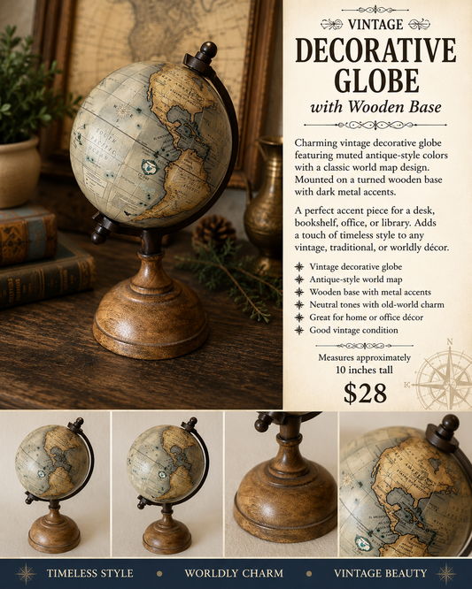 Vintage Decorative Globe