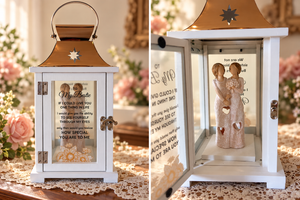 “To My Bestie” Friendship Lantern with Figurine – 15 Inches Tall