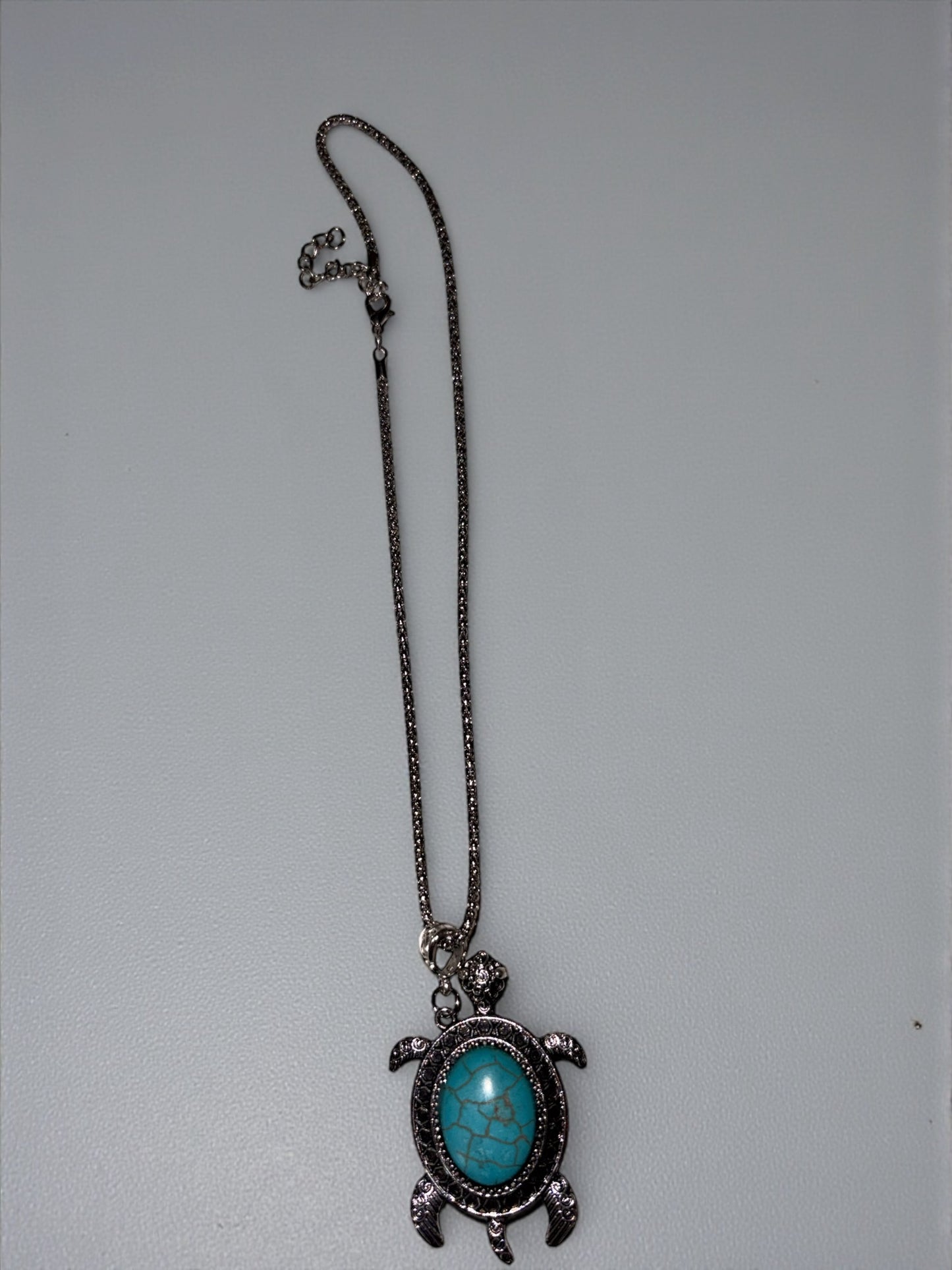 Turtle  Pendant Charm / 18"+2"(chain) Chain Necklace