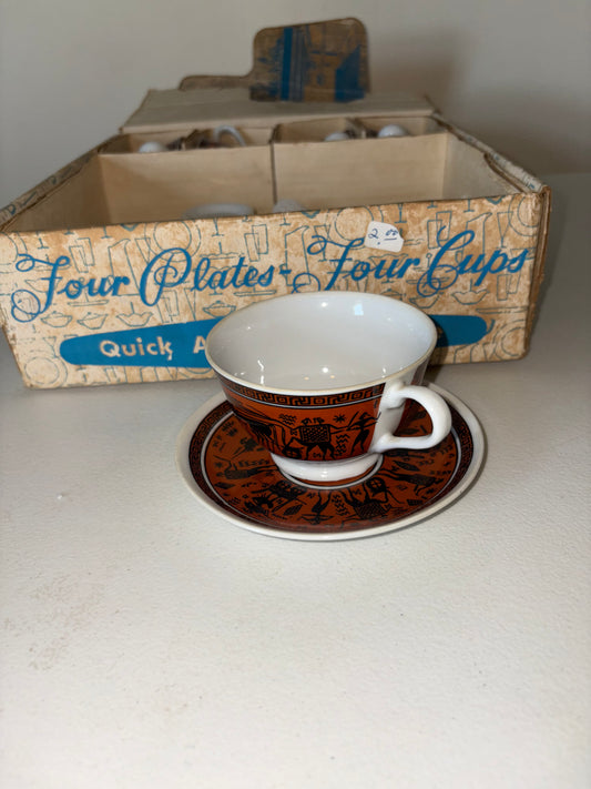 Vintage Greek Tea Set.