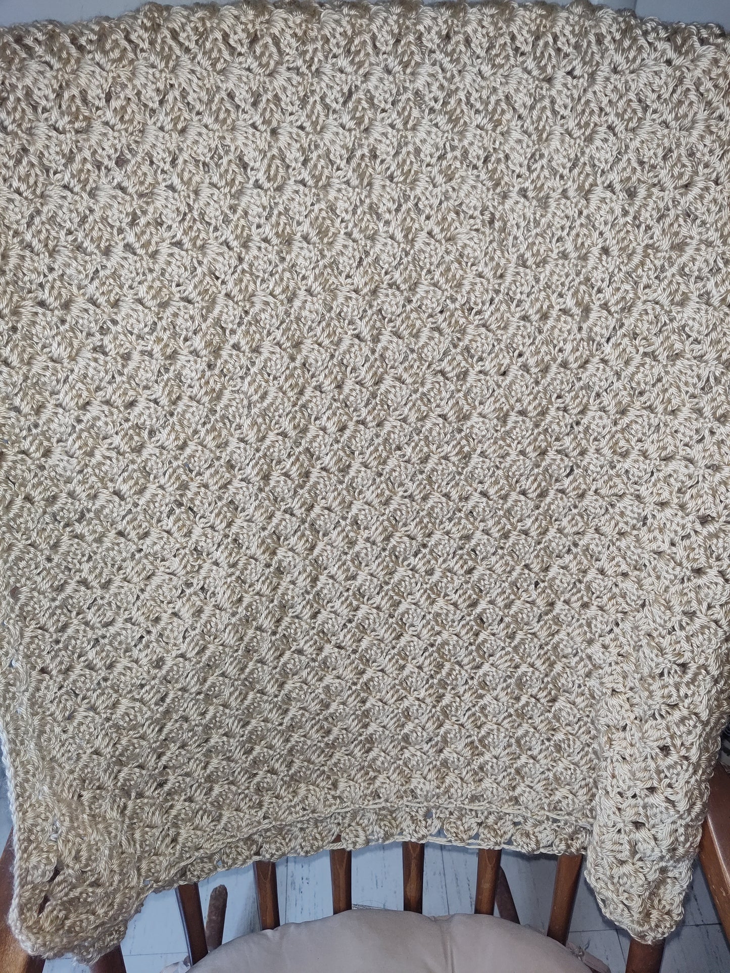 Handmade Crochet Blanket Throw