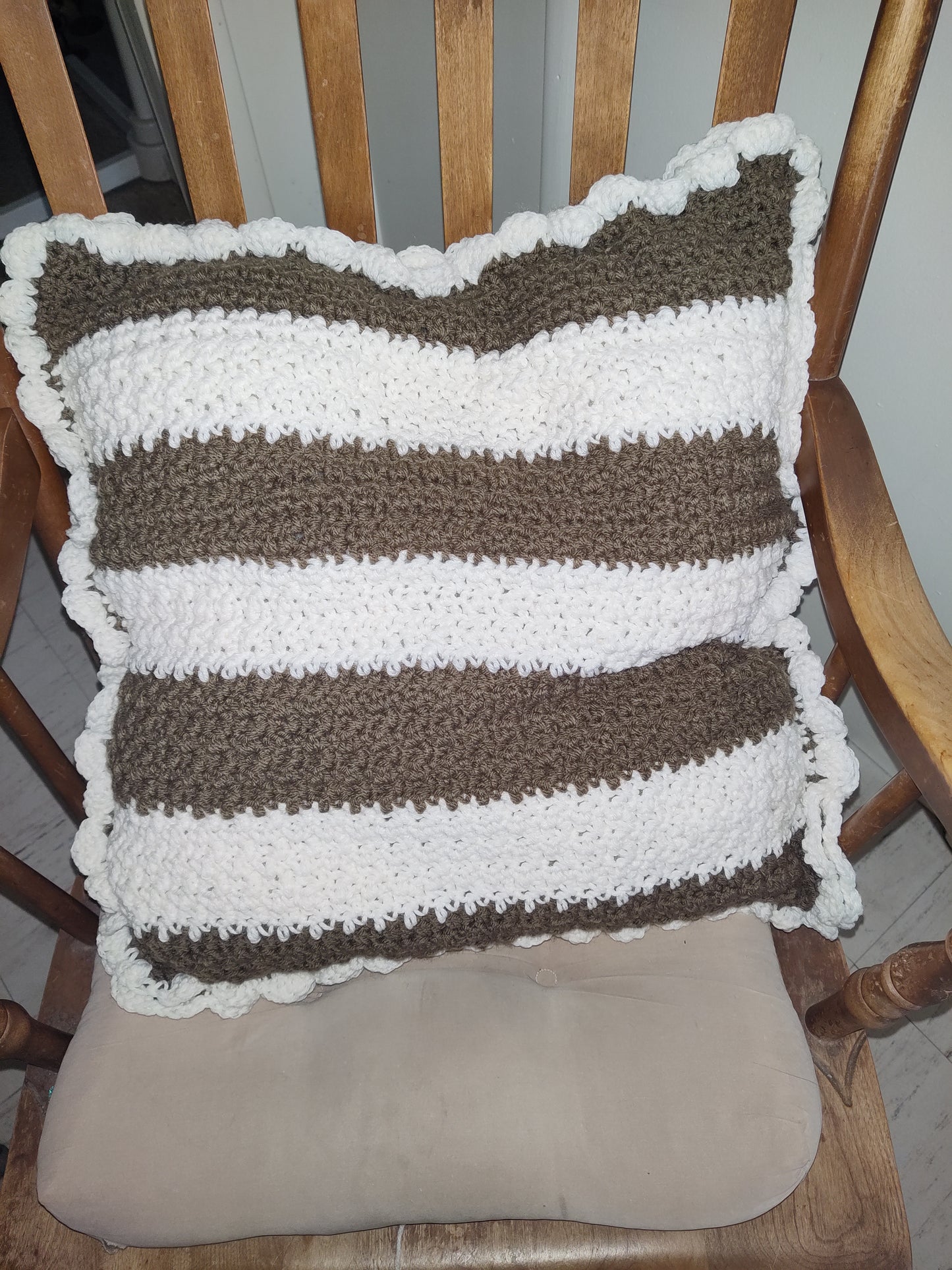 Made to order!! Hand Crochet Throw Pillow.