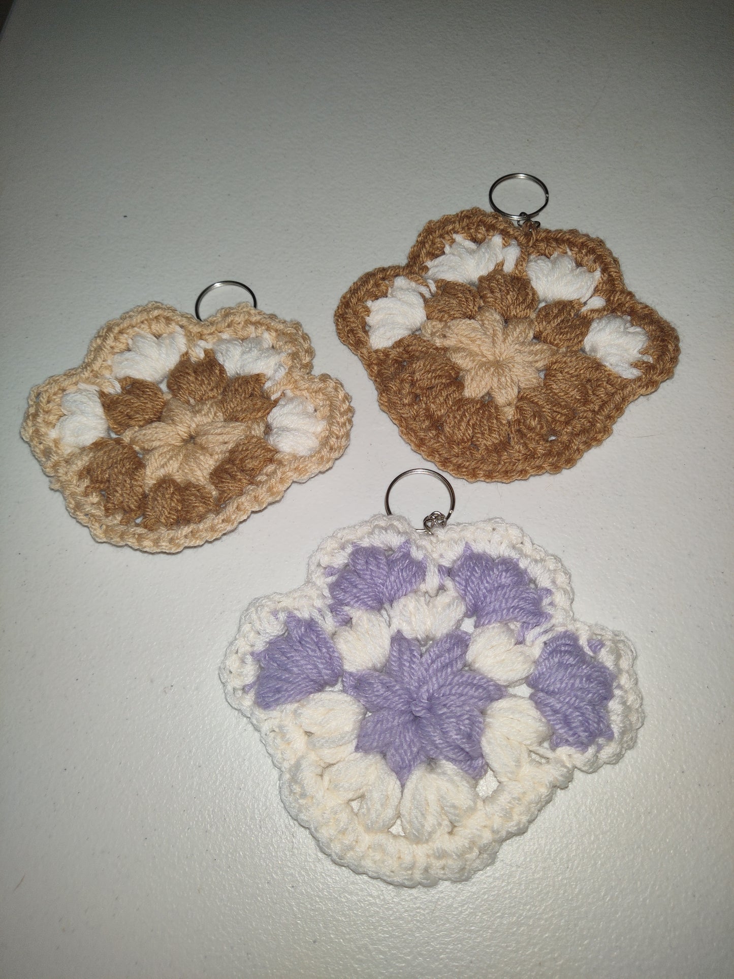 Handmade Puppy Paw Print Keychains