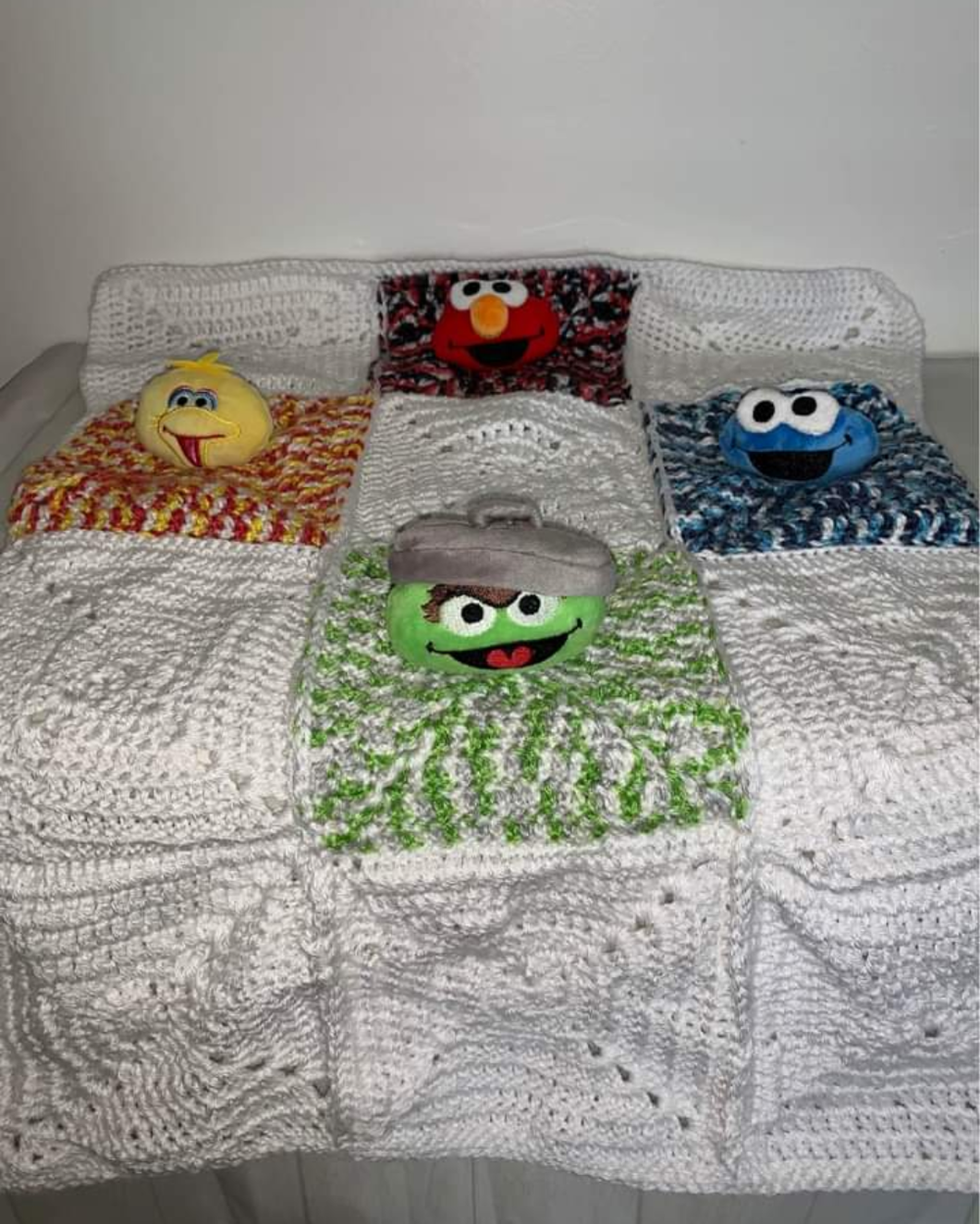 Hand Crochet Sesame Street Blanket