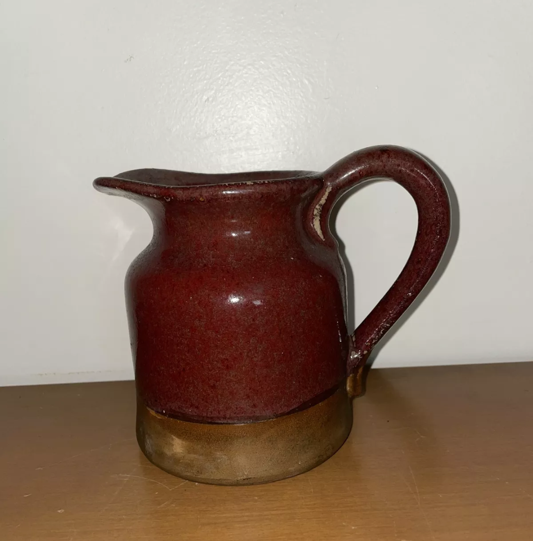 Vintage Pottery Large Creamer