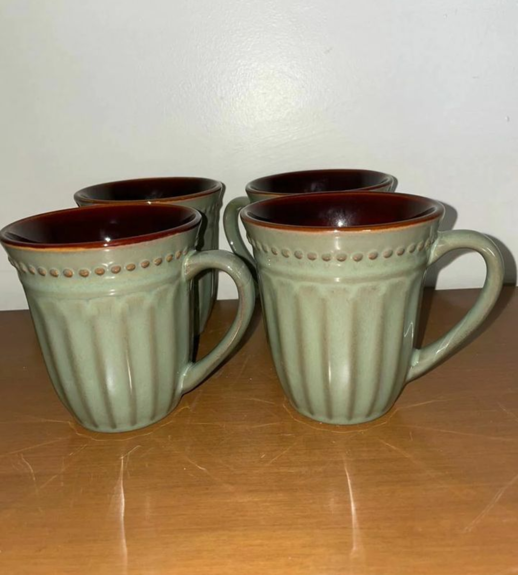 Set Of Four Elite Coffee Mugs